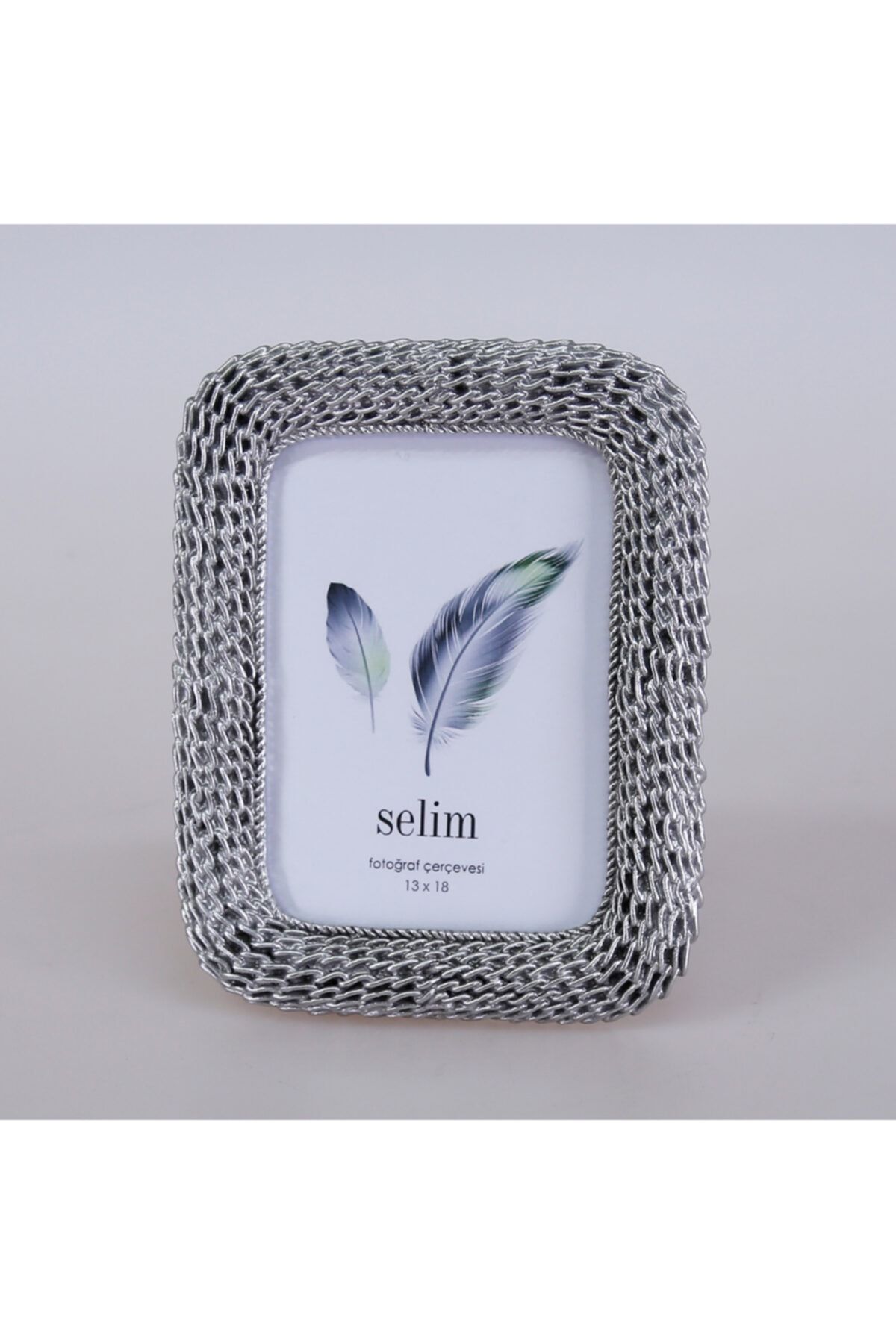 Selim 13x18 Chain Çerçeve Gümüş