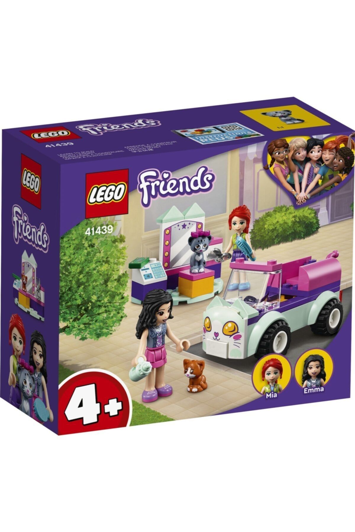 LEGO Friends Kedi Kuaförü Arabası 41439 Yapım Seti; Harika bir Tatil, Koleksiyonluk bir Oyuncak (60parça)