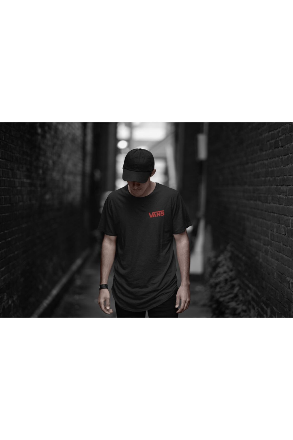 Vans (6)- Unisex Siyah Oversize T-shirt