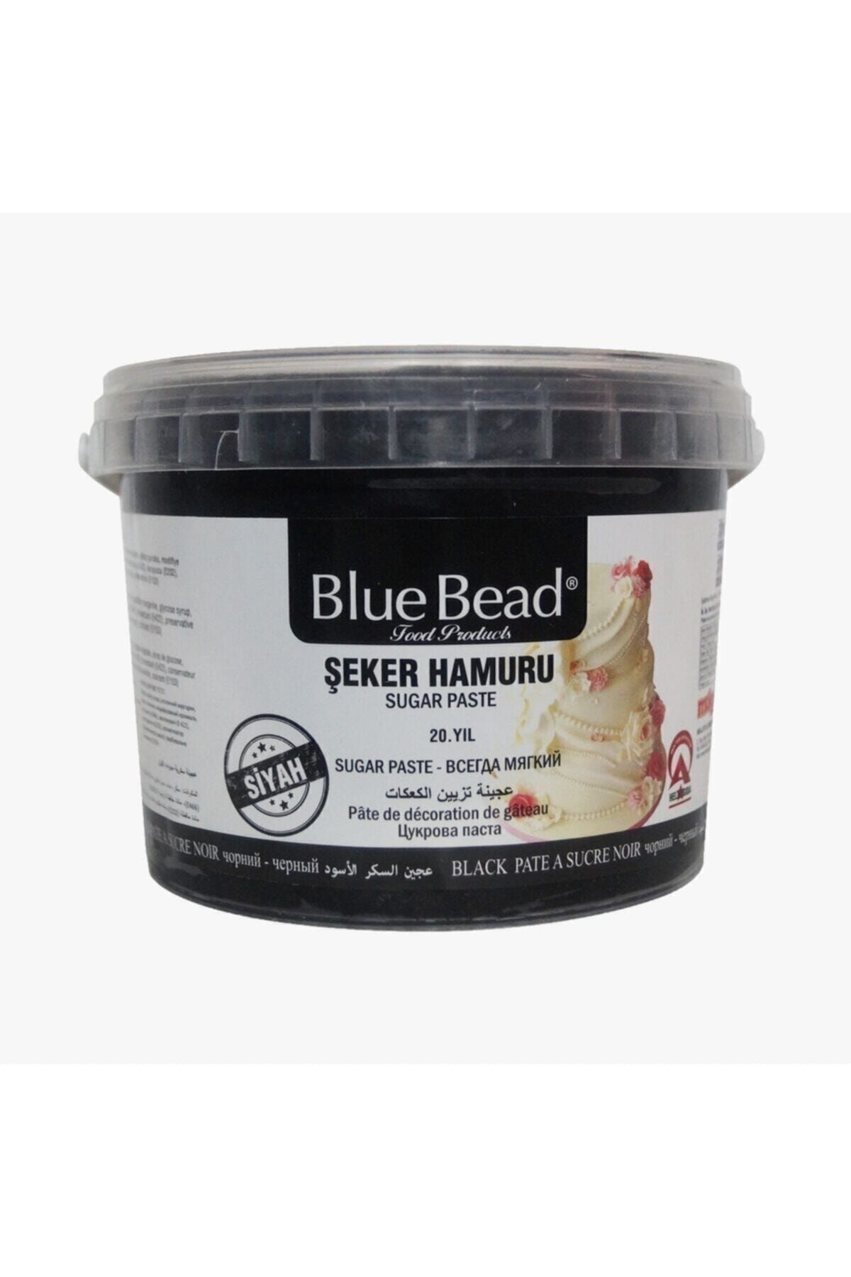 Blue Bead Siyah Şeker Hamuru 1 kg