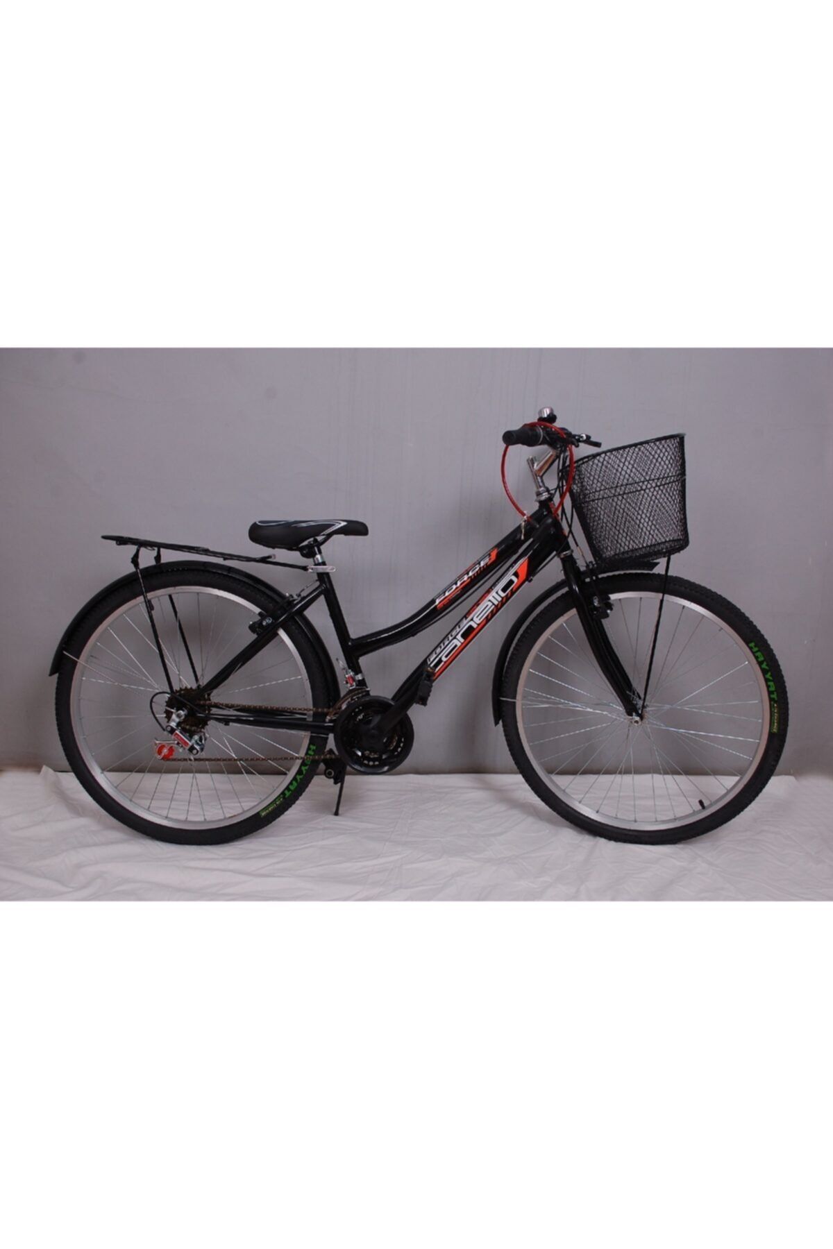 Canello 2650 Siyah Çamurluk Bagaj Sepetli Zil Ve Kilit Hediyeli Bisiklet