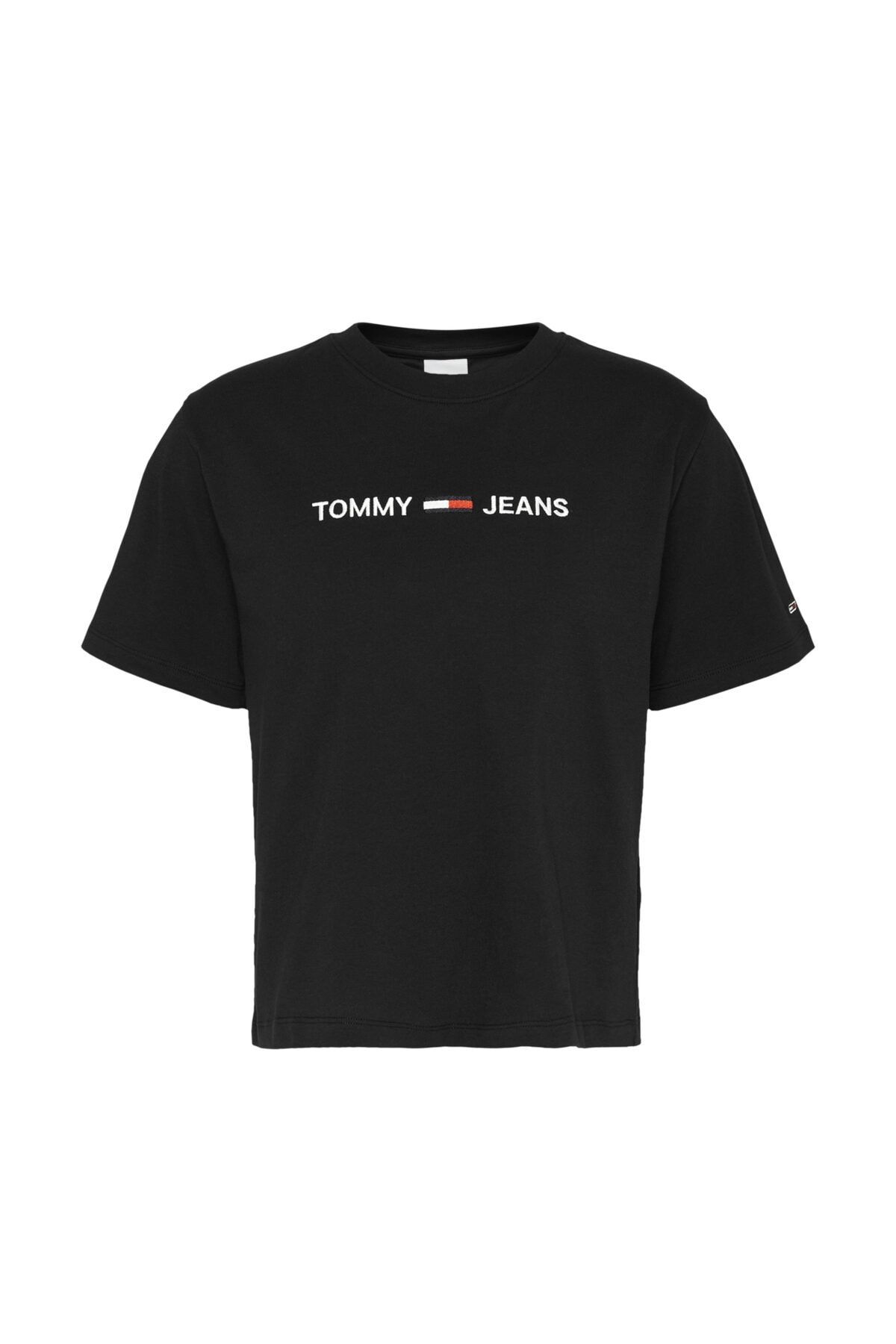 Tommy Hilfiger Kadın Siyah T-Shirt Tjw Modern Lınear Logo Tee DW0DW08615
