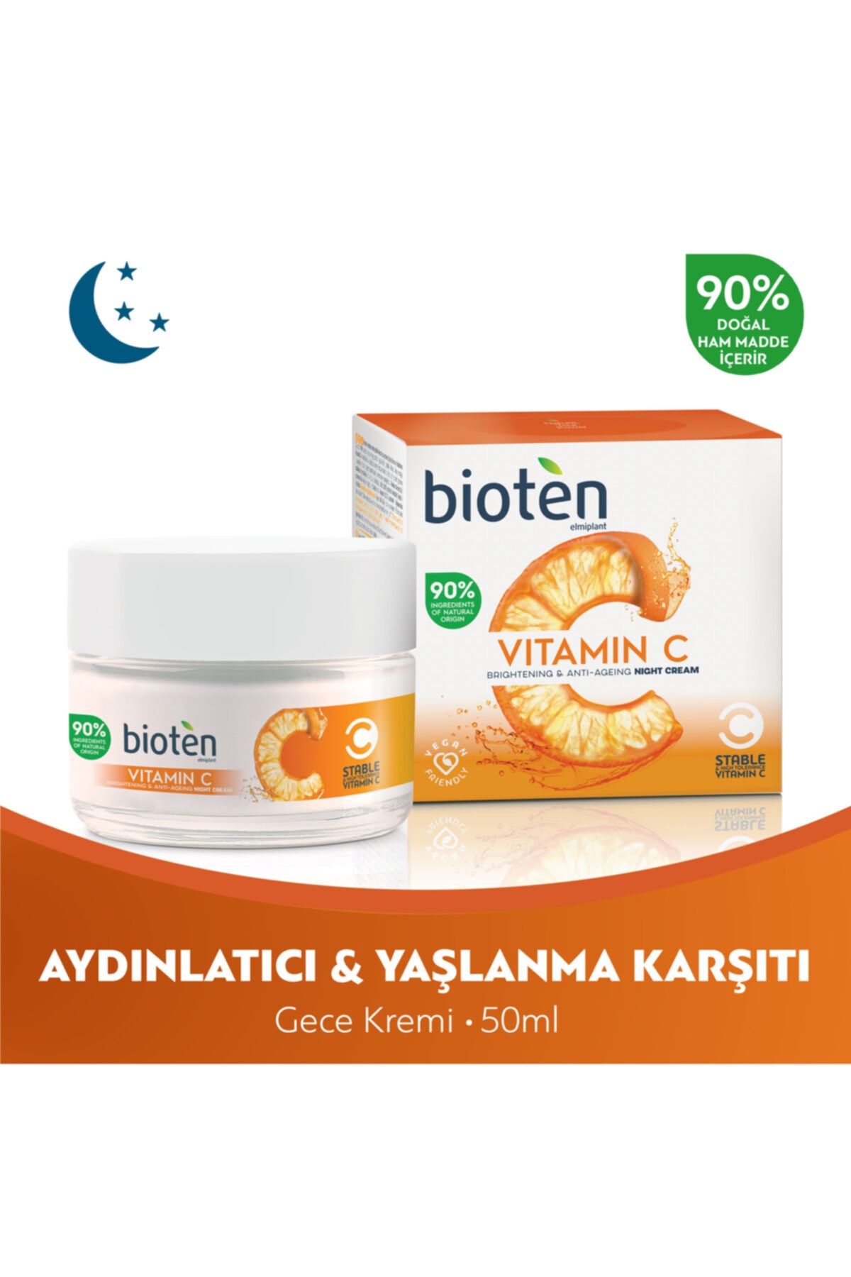 Bioten Vitamin C Aydınlatıcı & Yaşlanma Karşıtı Gece Kremi 50 Ml