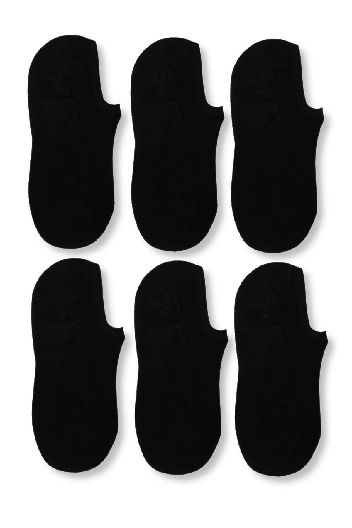 Umberto Kadın Siyah Çift Umberto Bambu Görünmez Sneakers Çorap