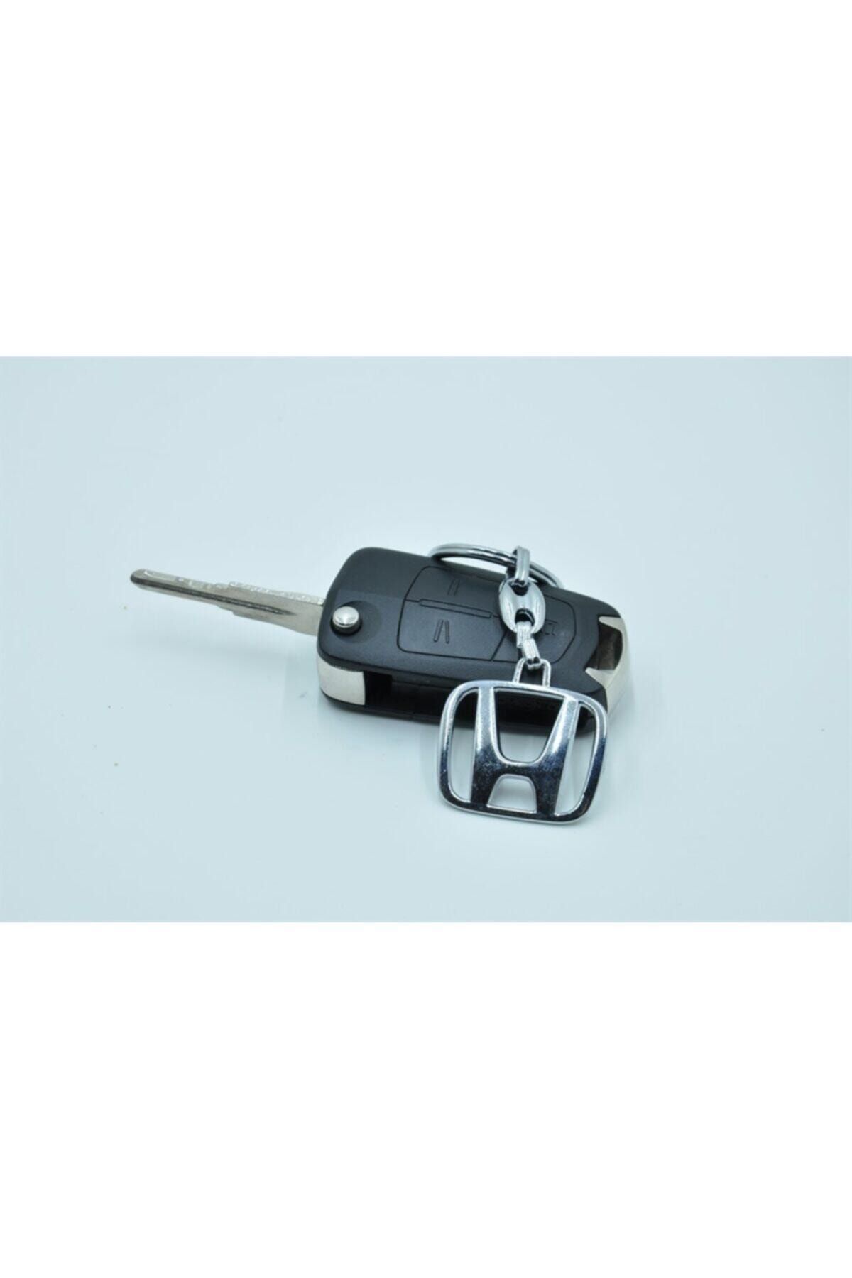 Bifirsat Honda 3D Gümüş Renk Oto Anahtarlık -Civic/Accord/HRV /CRV
