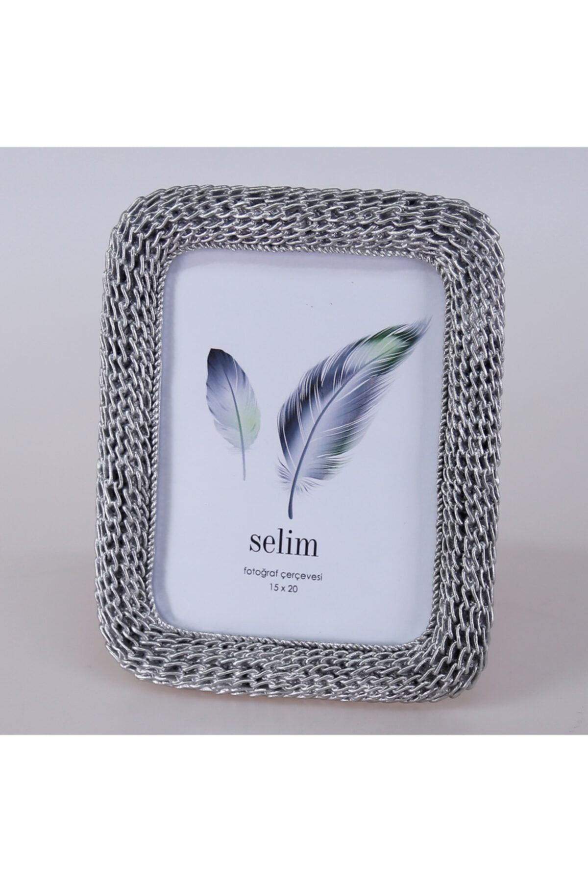 Selim 15x20 Chain Çerçeve Gümüş