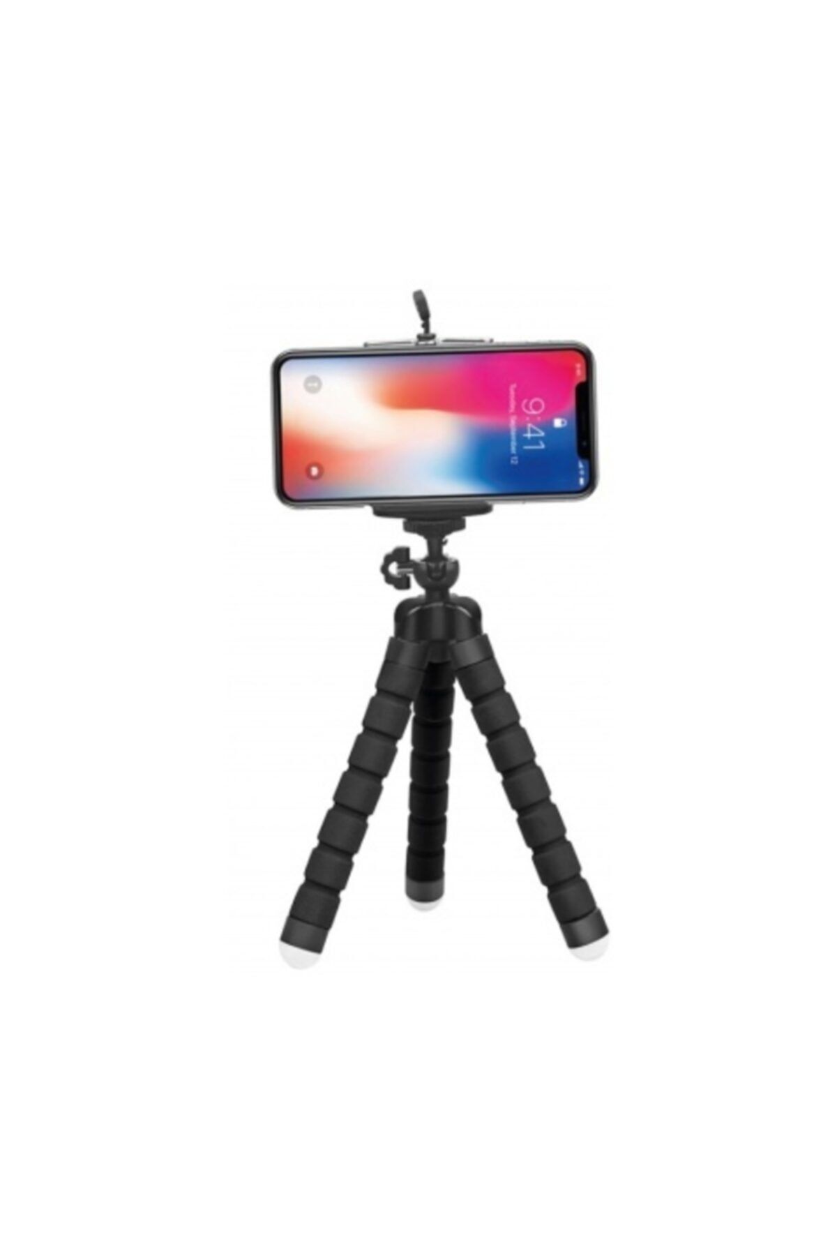 Genel Markalar Tek Ebat Cep Telefonu Için Ahtapot Tripod Selfie Mini Esnek Masa Üstü Stand (t-1) Siyah Sabitleyici