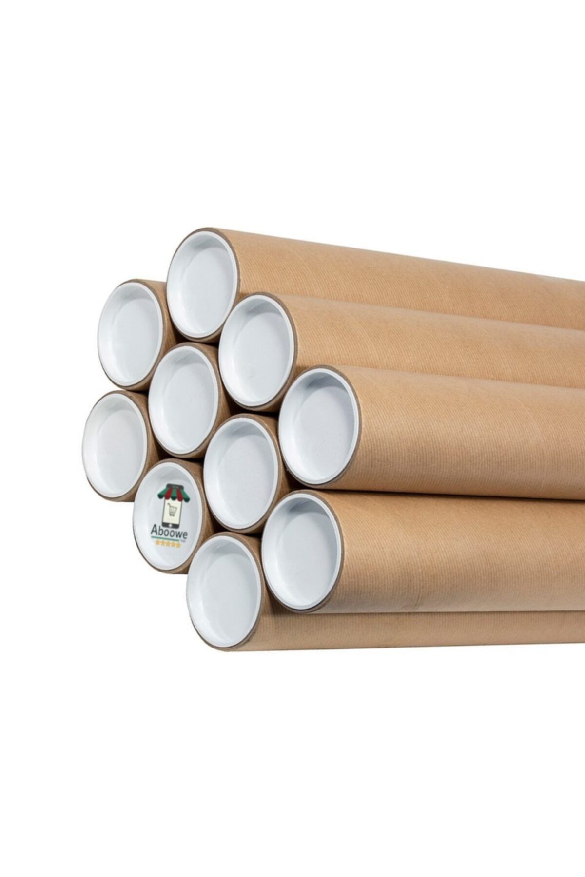 ABOOWE Postüp Silindir Kutu 5 Cm X 50 Cm Poster Afiş Harita Gönderi Tüpü