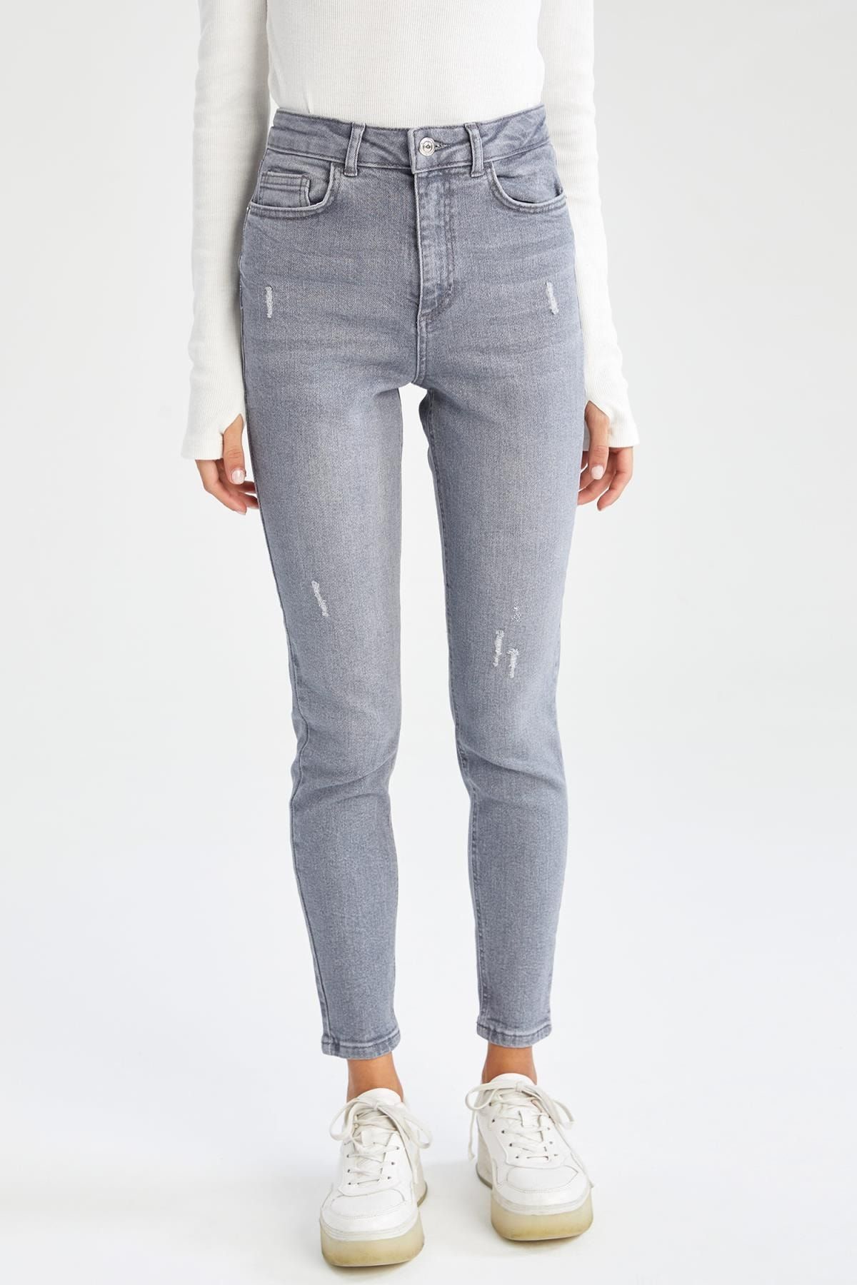 Defacto Vintage Skinny Fit Yüksek Bel Jean Pantolon