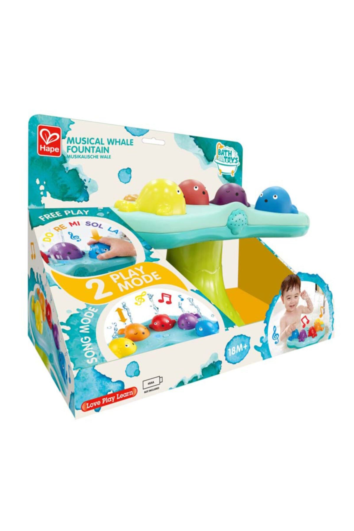 Hape Müzikli Balina Çeşmesi Banyo Oyuncağı