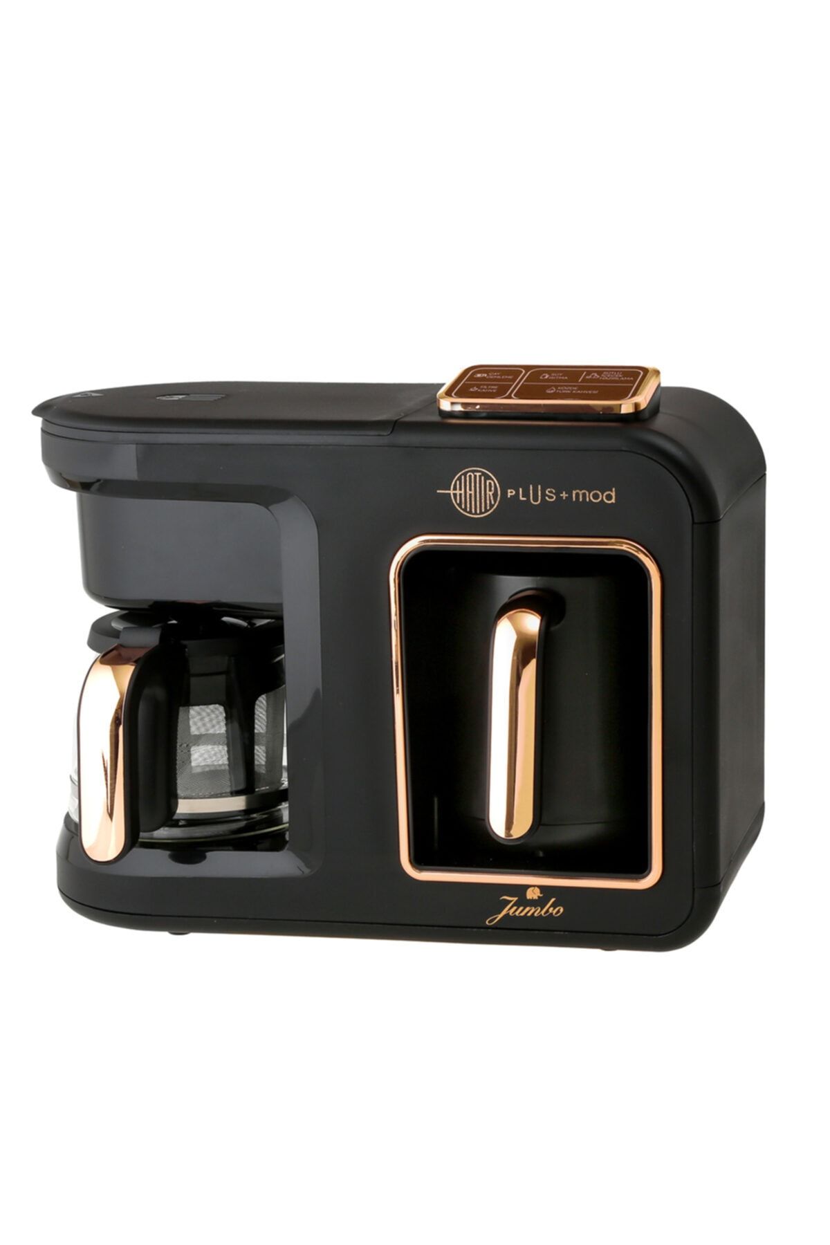 Jumbo Hatır Plus Mod 5 In 1 Black Copper Çay Ve Kahve Makinesi