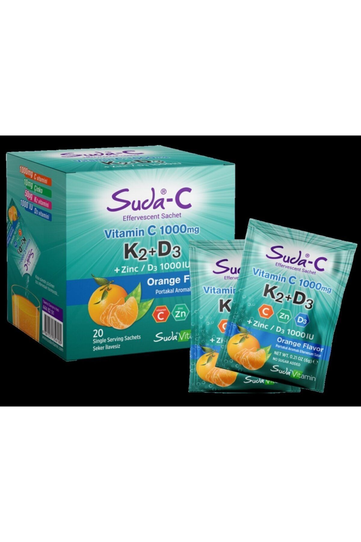 Big Joy Suda Vitamin Suda-c D3+k2 Orange 20 Şase