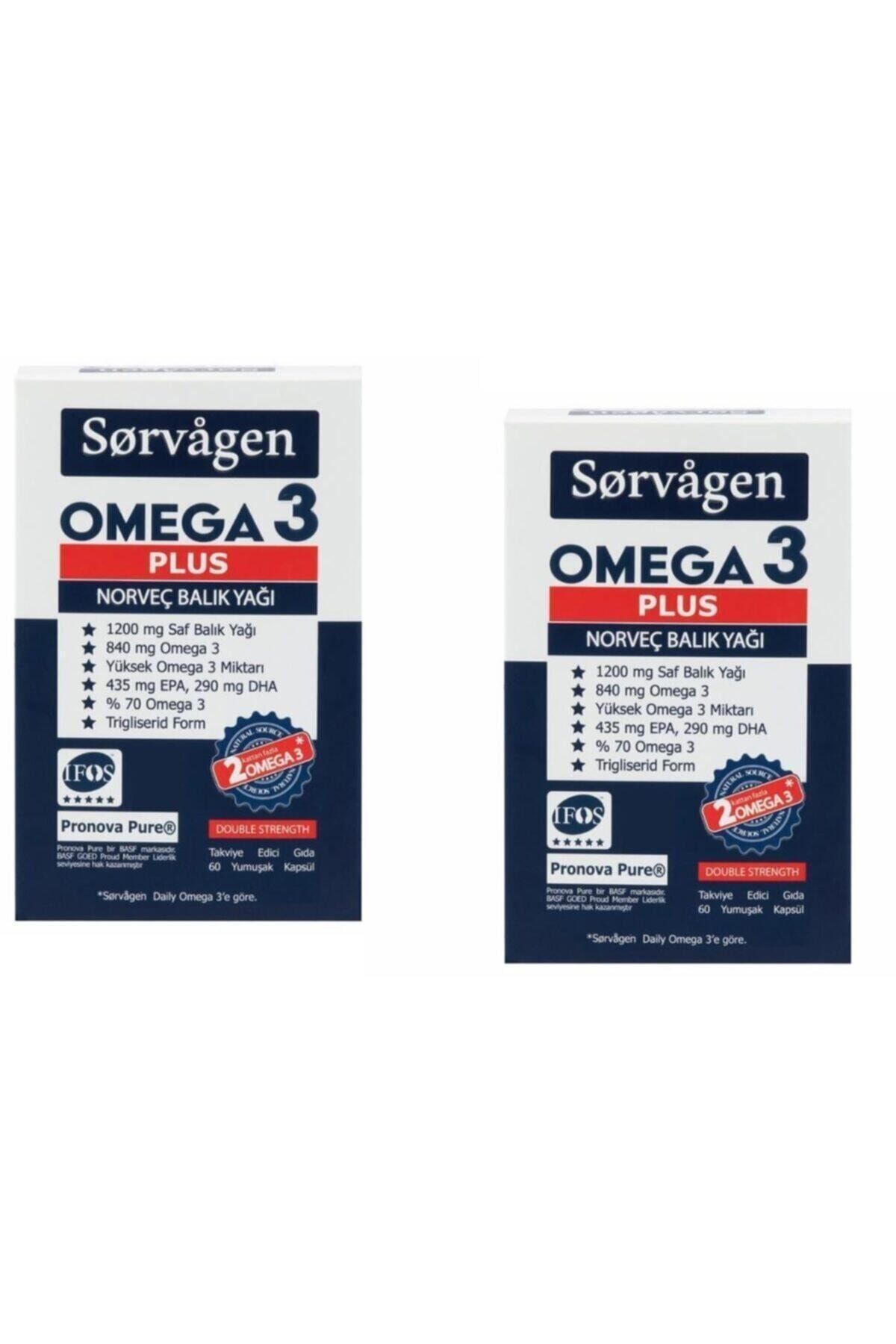 Sorvagen Omega 3 Plus Norveç Balık Yağı 60 Kapsül x 2 Adet