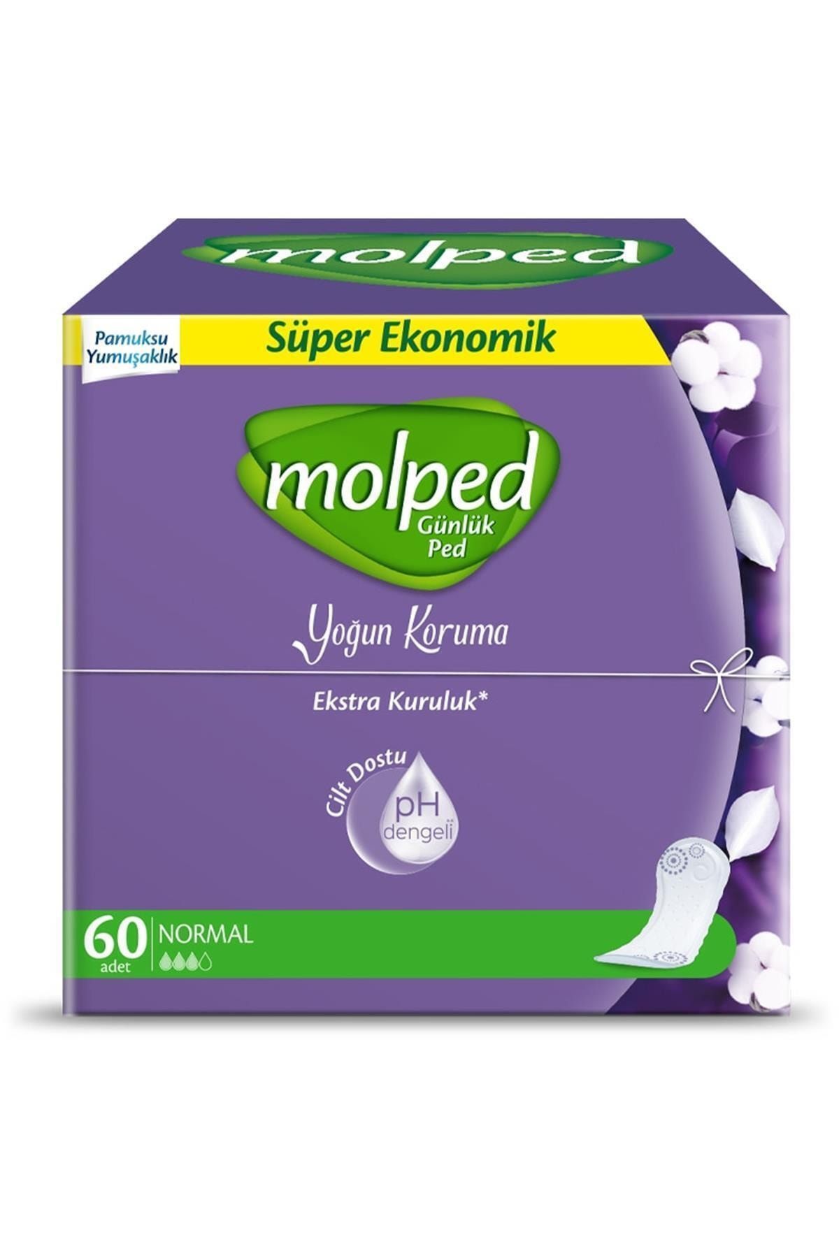 Molped Günlük Ped Süper Ekonomik Yoğun Koruma 60 Lı