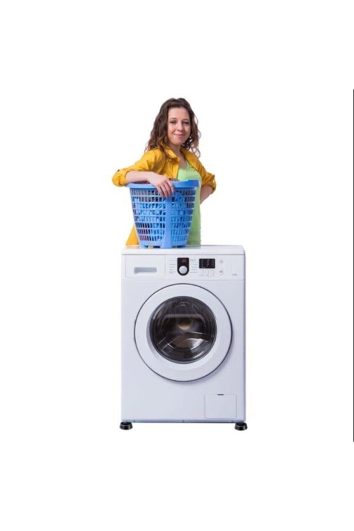 AYLA STAND Beyaz Eşya Altlığı Ayağı 12 Adet Çamaşır Bulaşık Makinası Buzdolabı Yükseltici Titreşim Önleyici