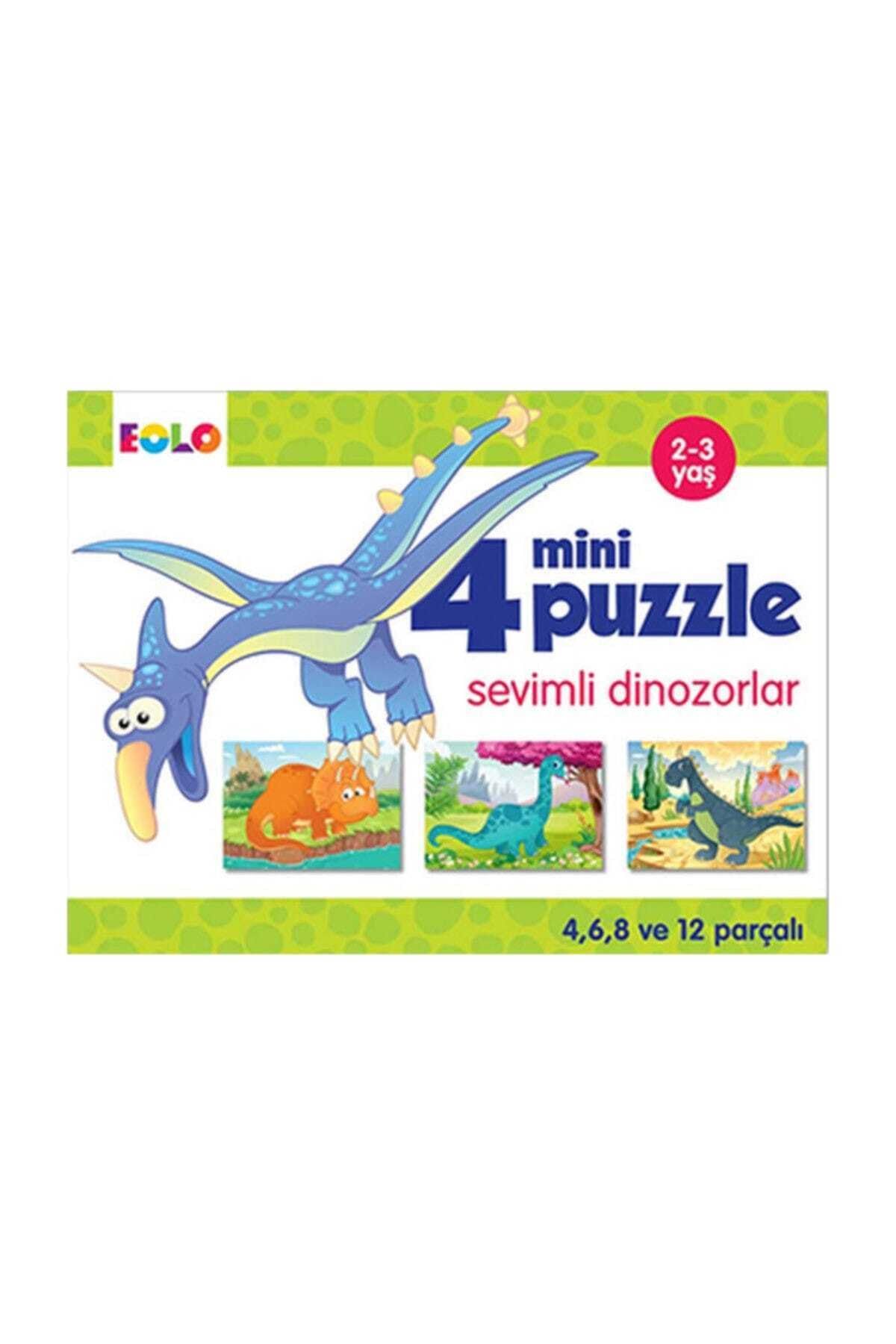 Eolo Sevimli Dinozorlar - 4 Mini Puzzle - Null
