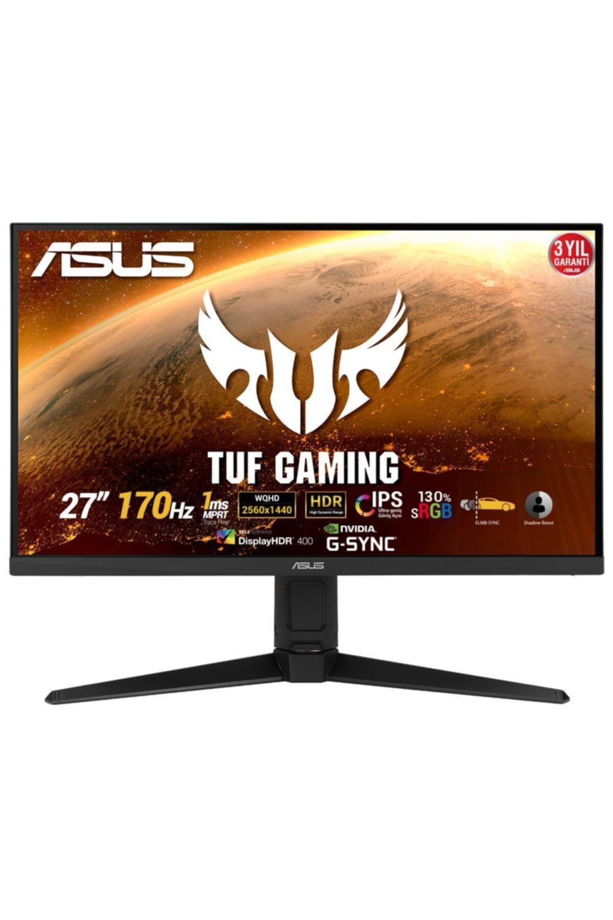 ASUS Tuf Gaming Vg279ql1a 27'' 1ms 165 Hz Full Hd G-sync Uyumlu Ips Oyuncu Monitörü