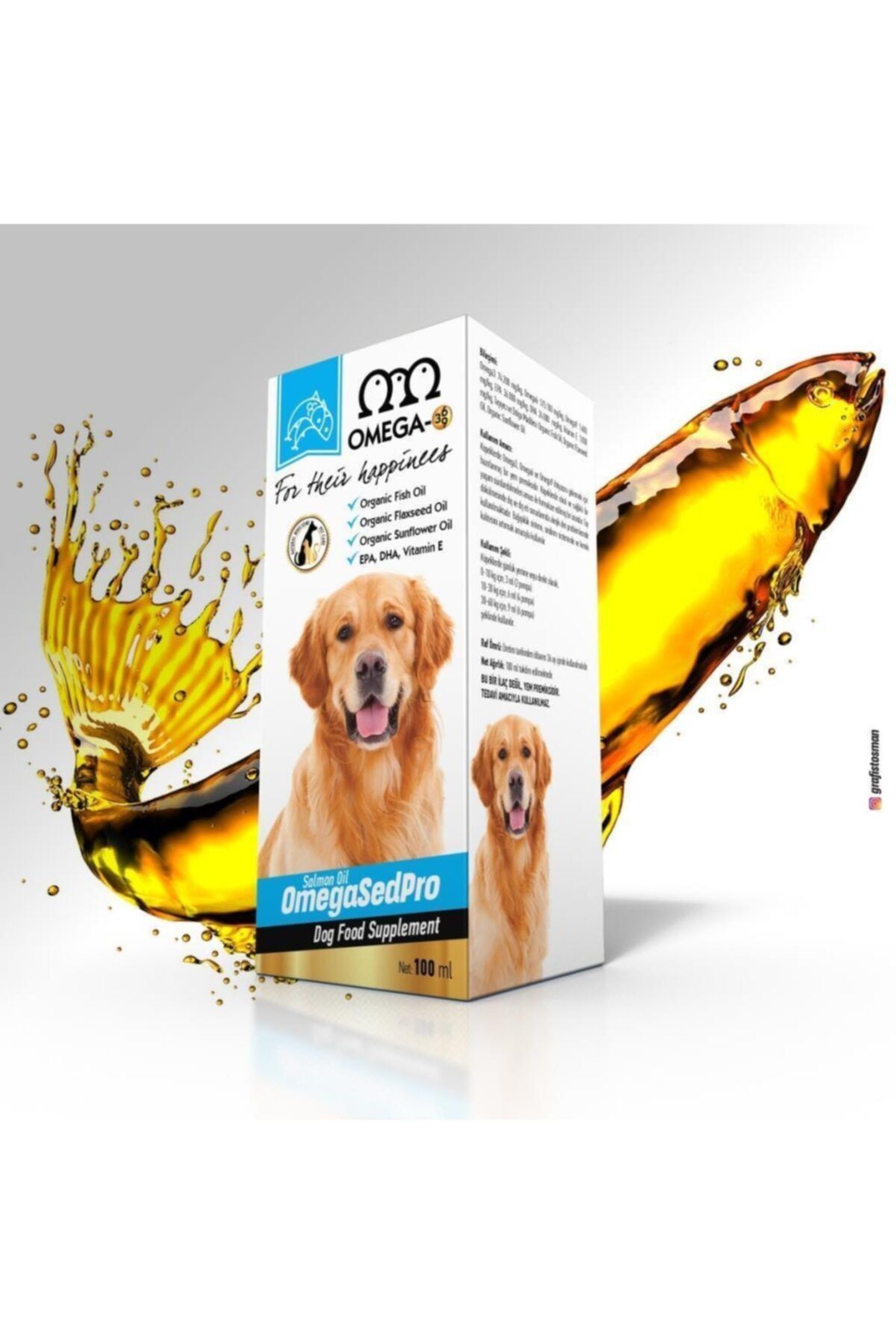 Vital Veto Omega Sedpro Köpek Somon Balık Yağı 100 Ml (3-6-9 /vit E)