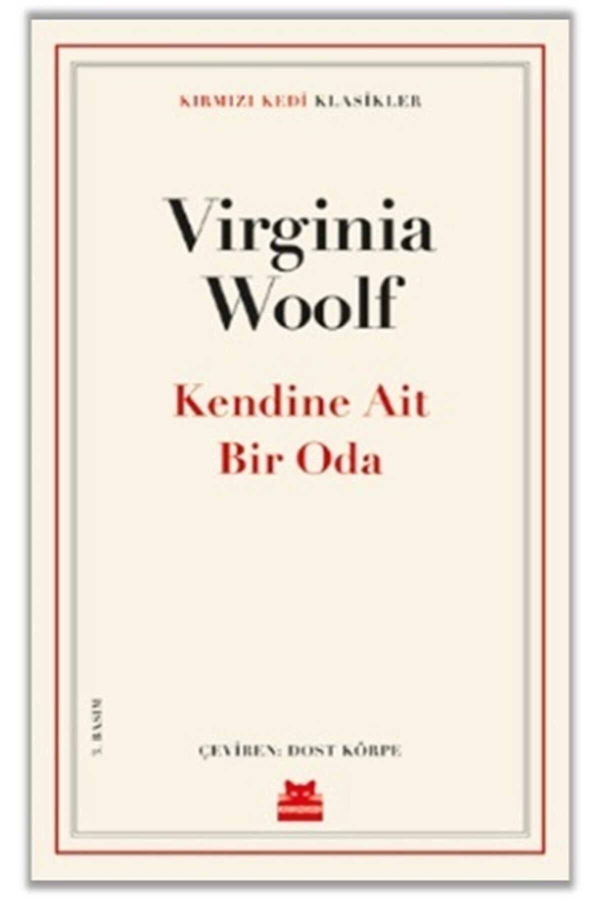 Kırmızı Kedi Yayınları Kendine Ait Bir Oda - Virginia Woolf