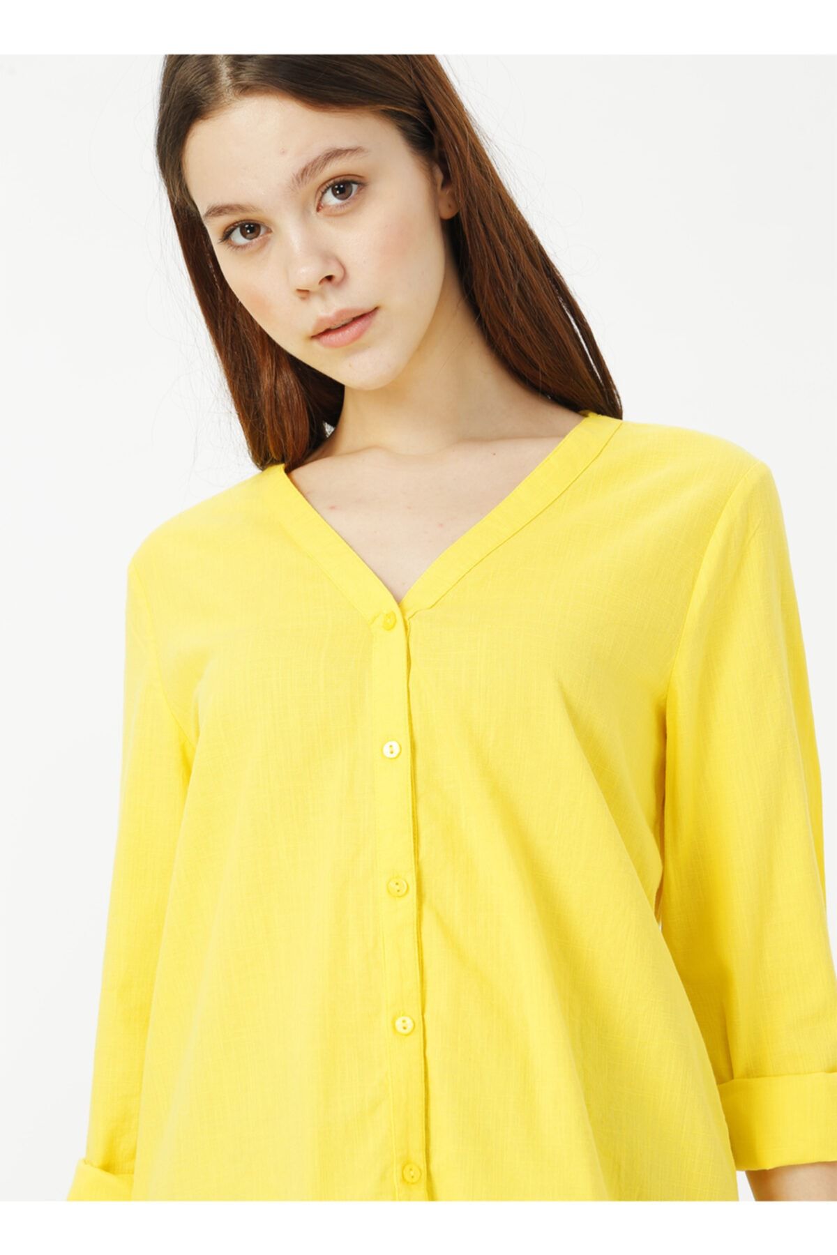 LİMON COMPANY Limon Sarı Kadın Gömlek