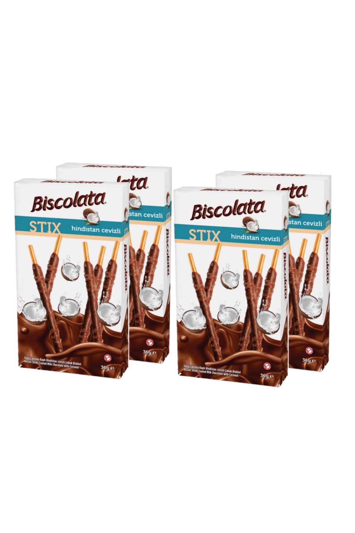 Biscolata Bıscolata Stıx Hindistan Cevizli 36 Gr 4 Adet