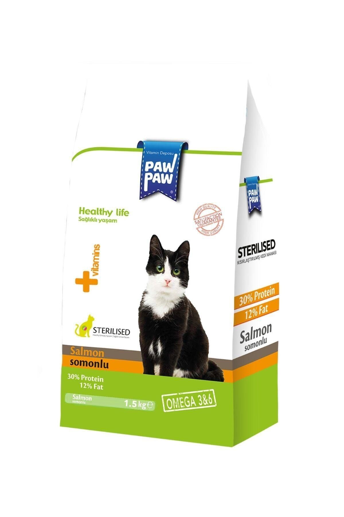 Paw Paw Steril Somonlu Kısırlaştırılmış Kedi Maması - 1.5 Kg