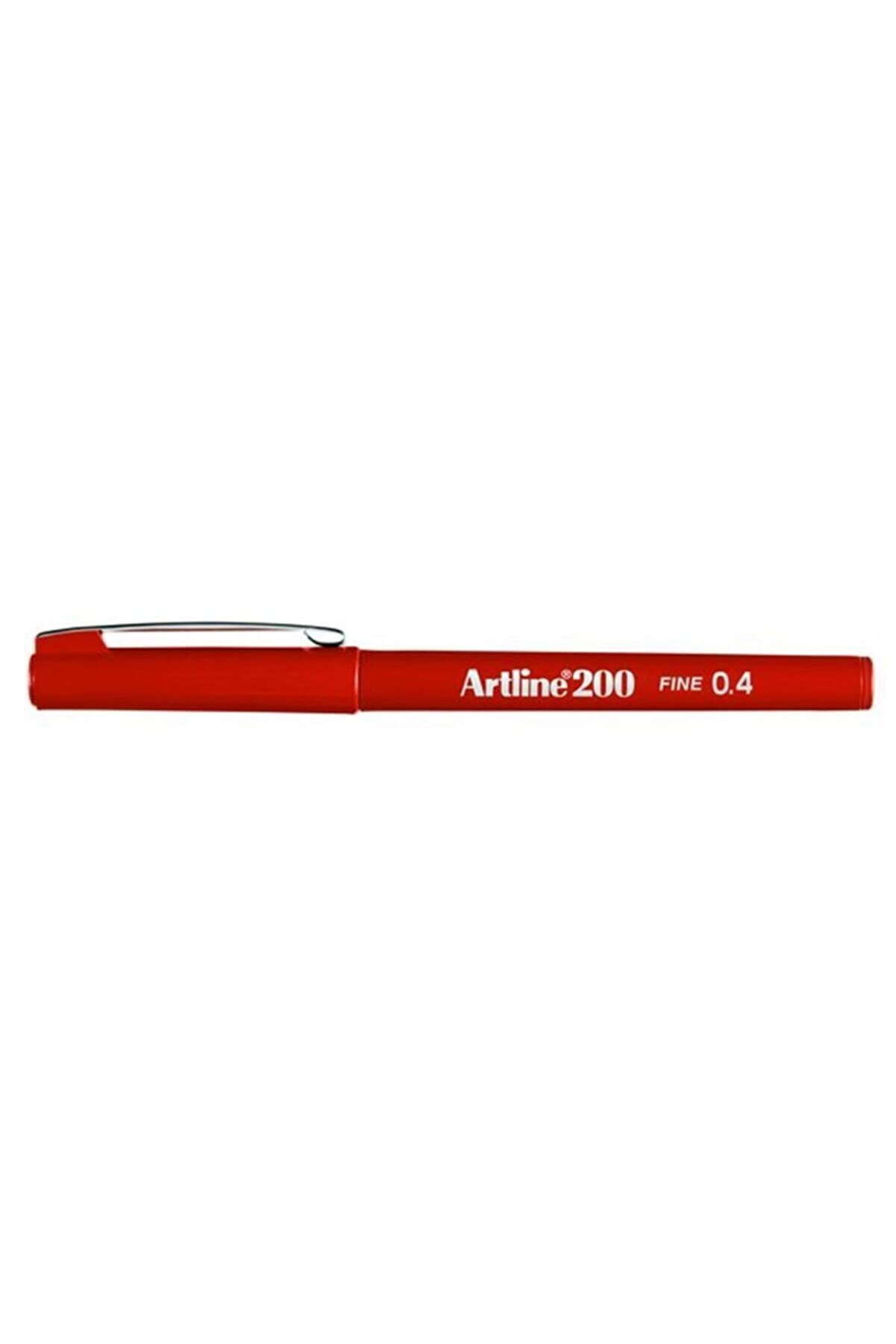 artline 200 Fineliner Kalem 0.4 mm Koyu Kırmızı