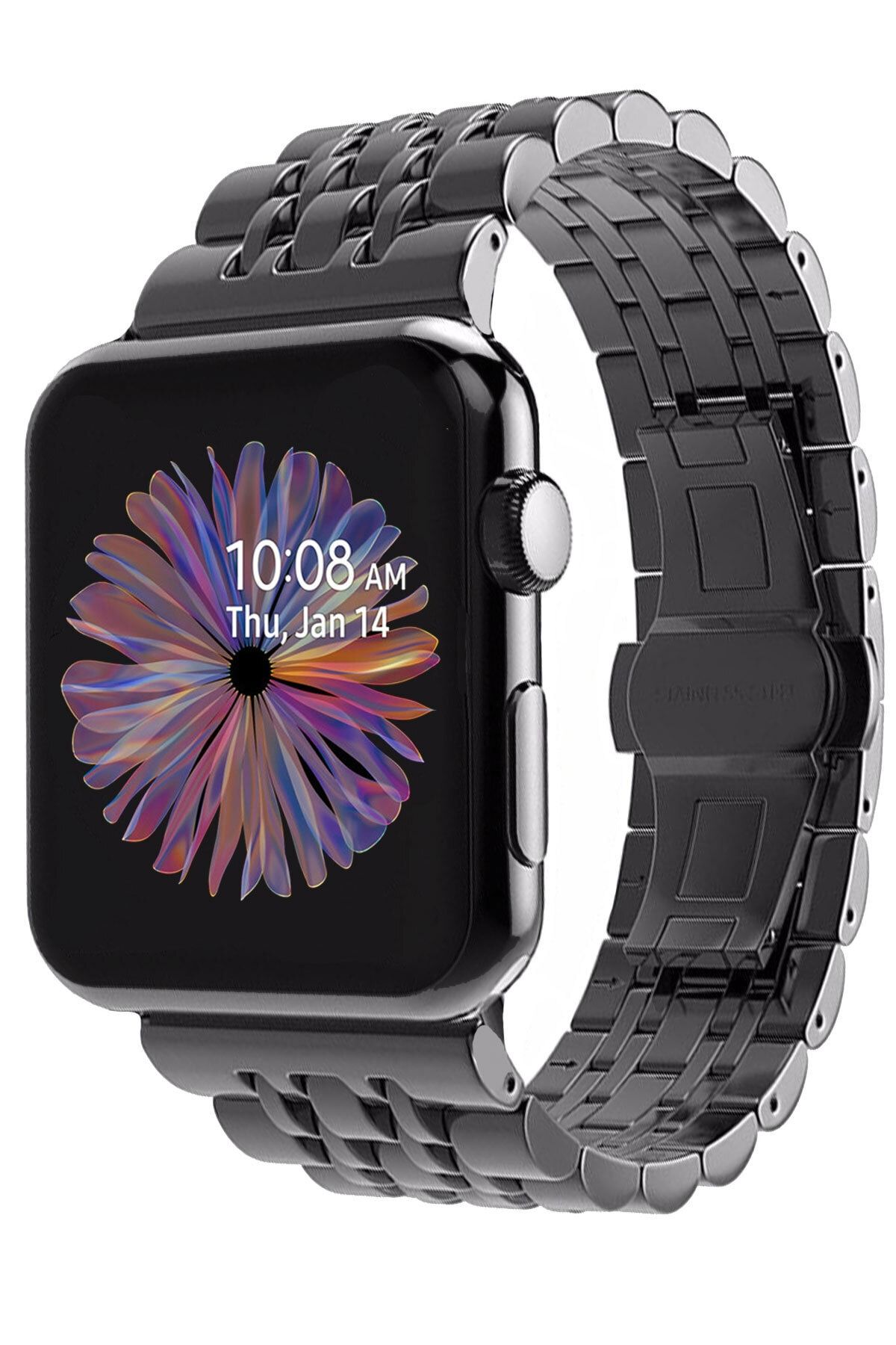 zibo Akıllı Saat Smart Watch Suya Dayanıklı Yeni Metal Kordon Ios Ve Android Uyumlu Ateş Ve Nabız Ölçer