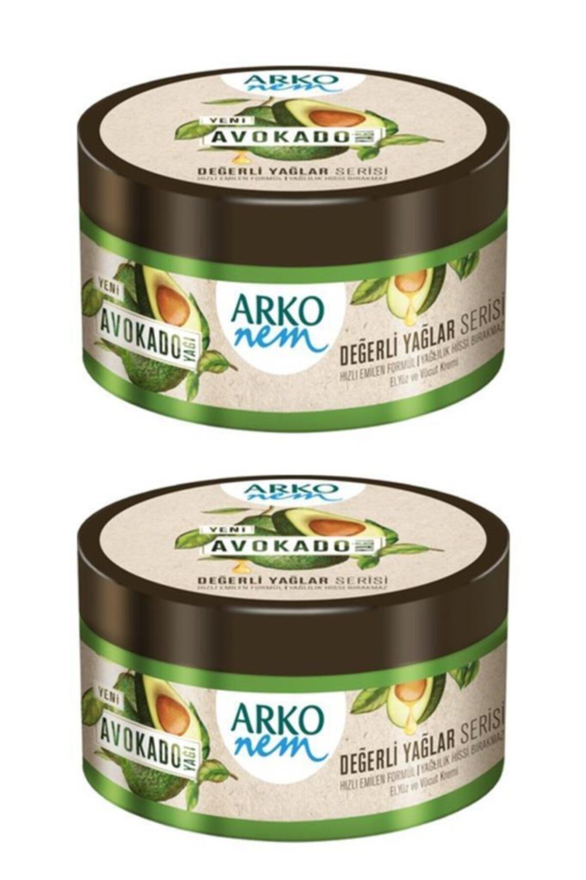 Arko Nem Değerli Yağlar Avokado Yağlı Krem 250 Ml X2