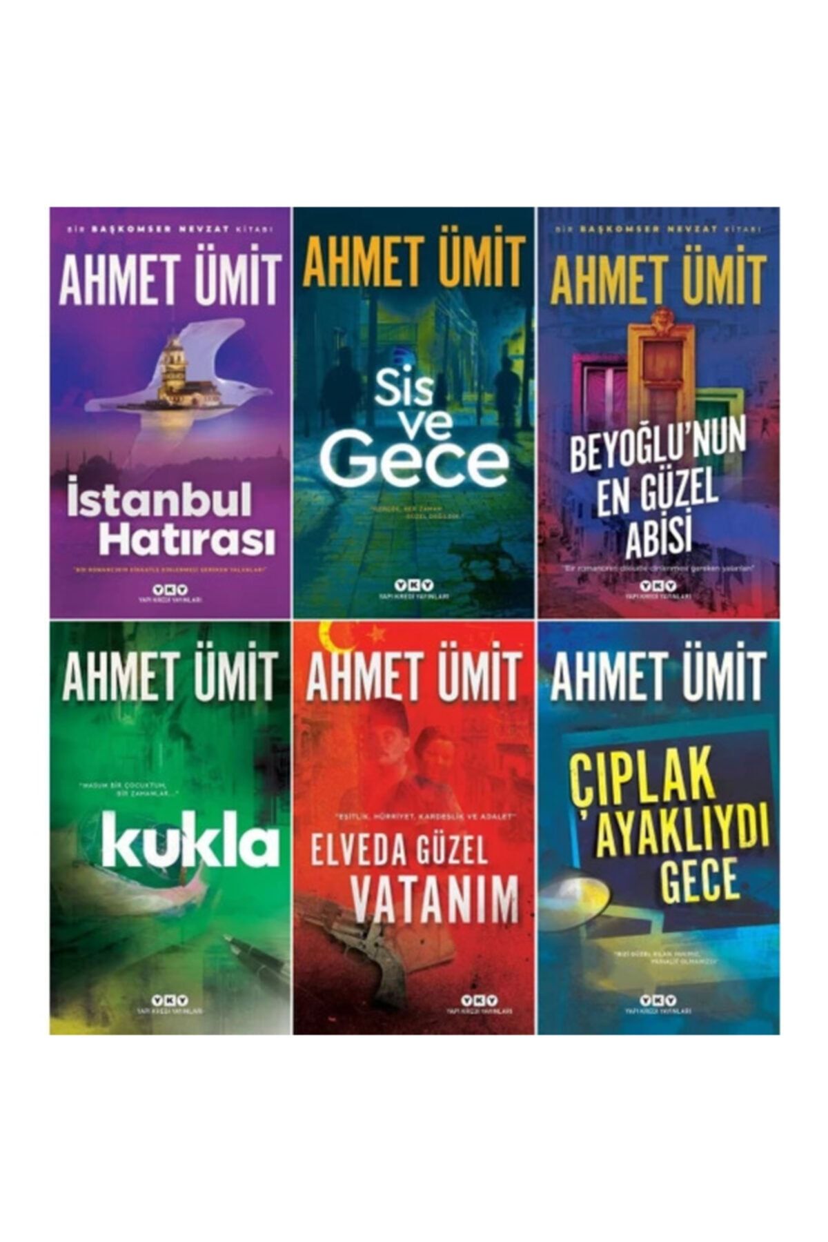 Yapı Kredi Yayınları Ahmet Ümit 6 Kitap Set / Istanbul Hatırası - Sis Ve Gece - Beyoğlu'nun En Güzel Abisi - Kukla