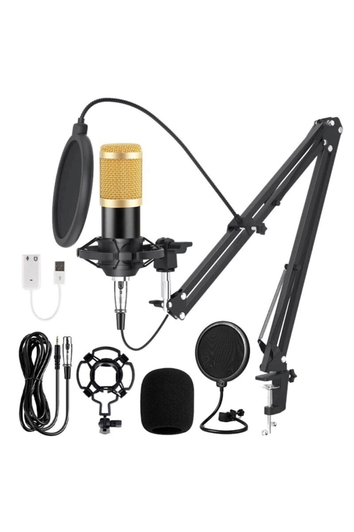 Triline Youtuber Bm800 Stüdyo Kayıt Mikrofonu mikrofon Standı Set