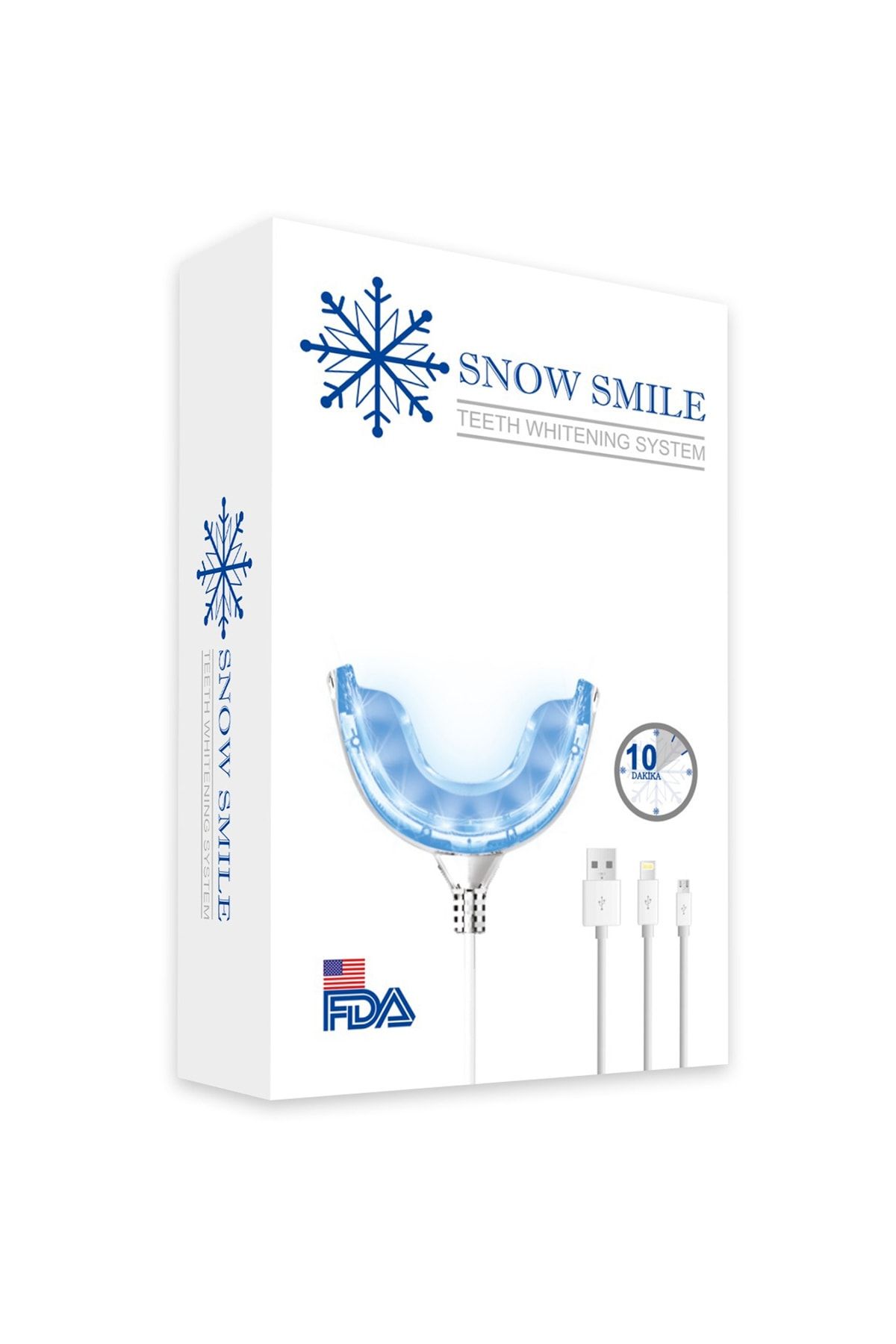 Snow Smile Mavi Işık Diş Beyazlatma Kiti Fda Onaylı