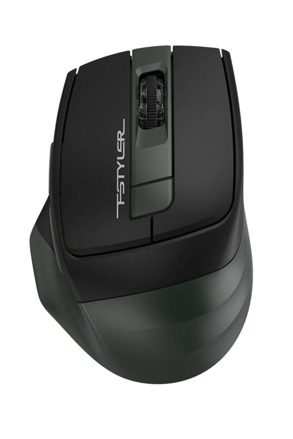 A4 Tech Fb35 Kablosuz + Bluetooth 2000dpi Optic Siyah Yeşil Mouse