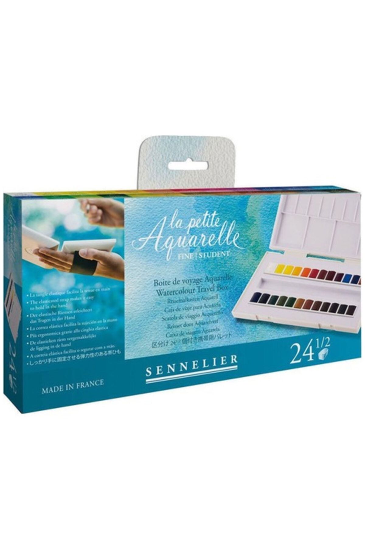 Sennelier Aquarelle 24 Renk Suluboya Set - Fırça Hediyeli 131681.00