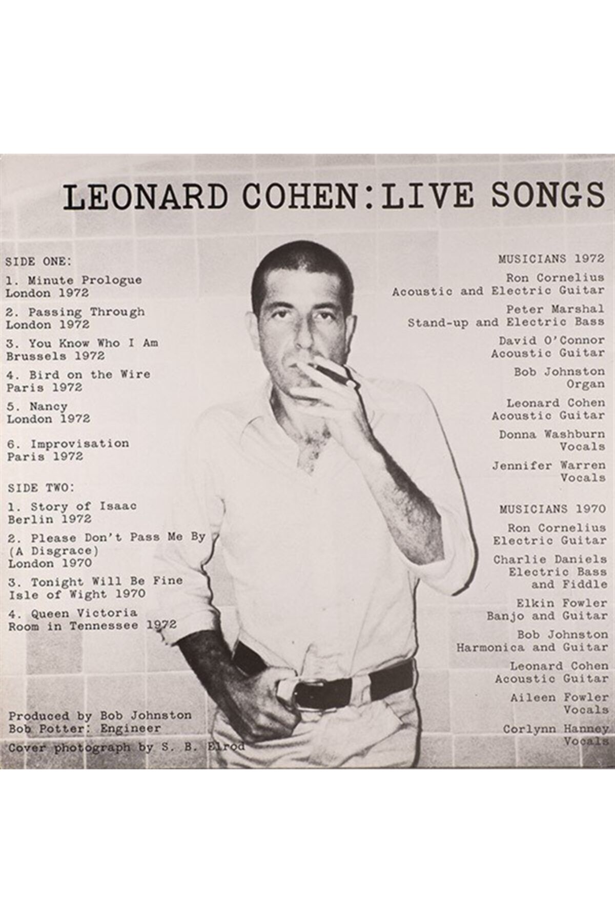 Columbia Leonard Cohen: Live Songs