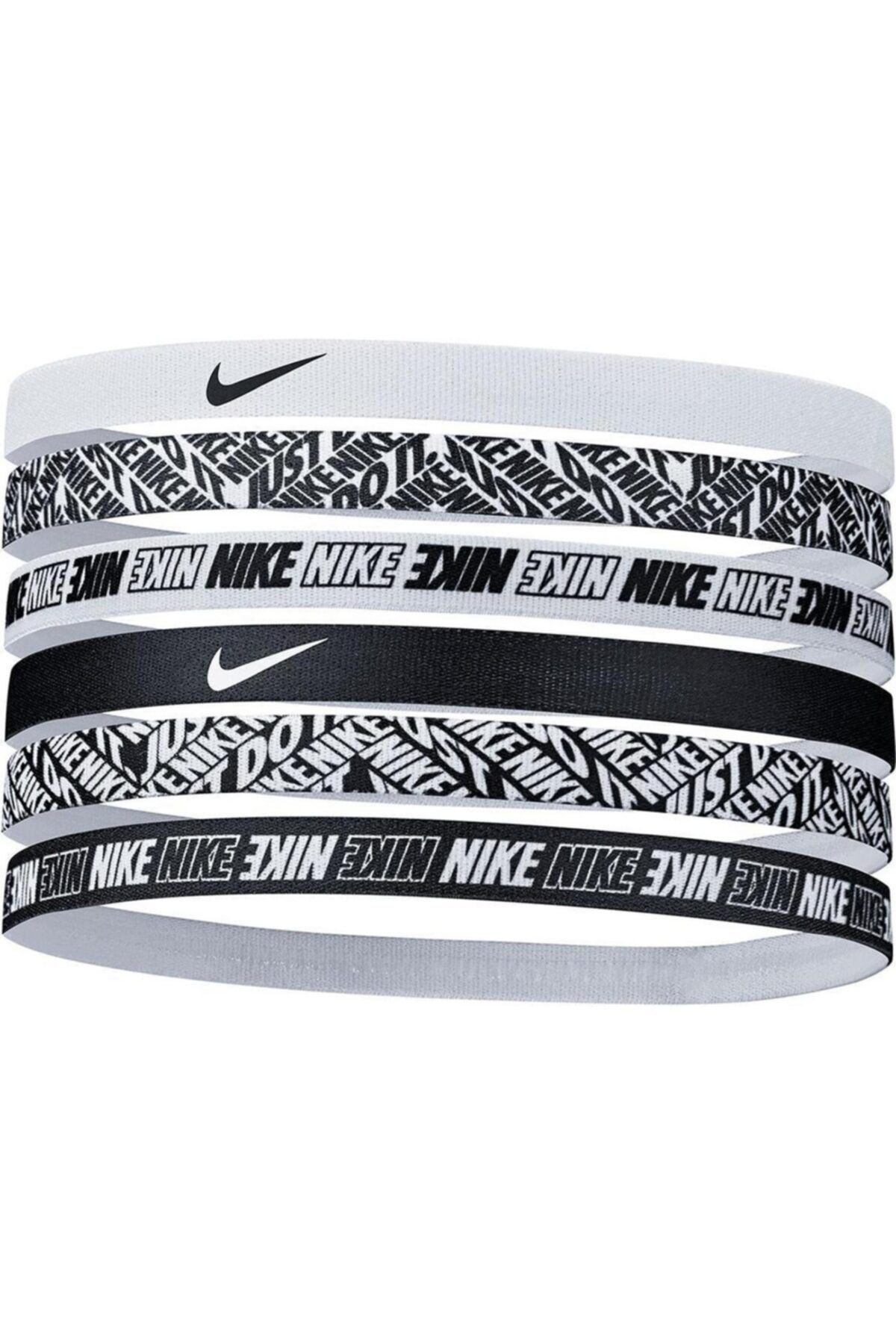Nike Aksesuar Printed Headbands 6pk Unisex Beyaz Antrenman Saç Bandı N.000.2545.176.os