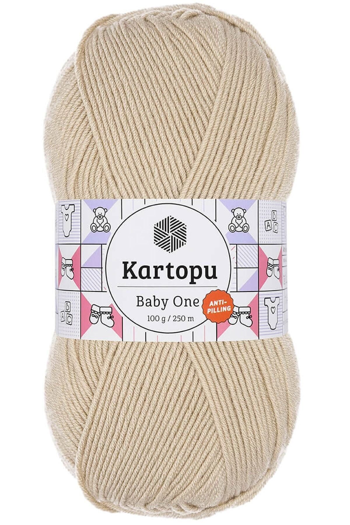 Kartopu Baby One Tüylenmeyen Bebek Yünü Taş Rengi K855