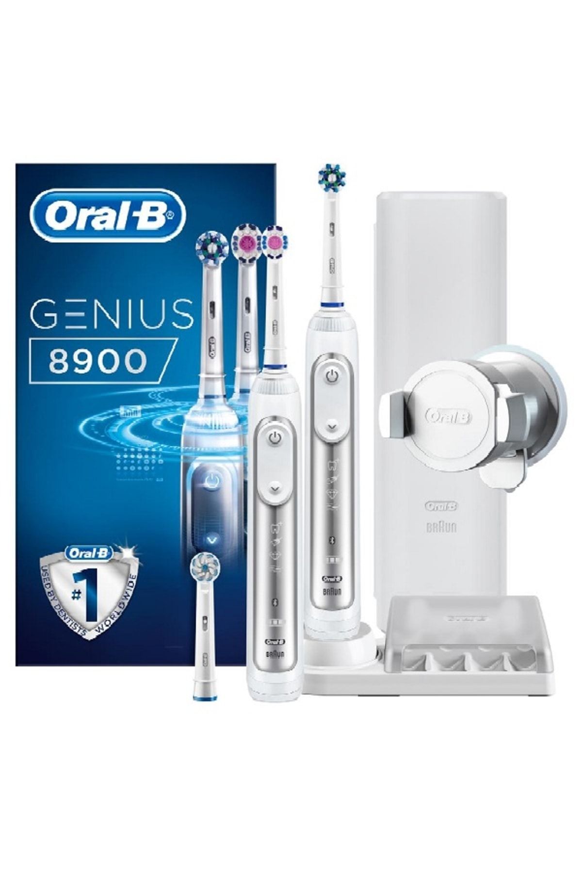 Oral-B Oral B Genius 8900 2'li Avantaj Paketi Şarj Edilebilir Diş Fırçası