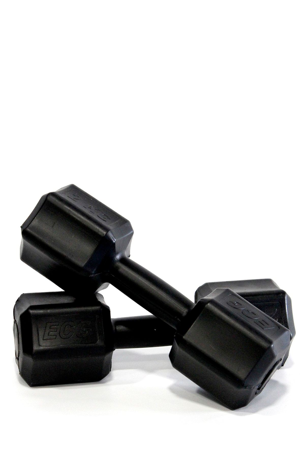 ECG Spor 2 Kg X 2 Adet 4 Kg Dambıl Seti 4 Kg Dumbell Set (siyah)
