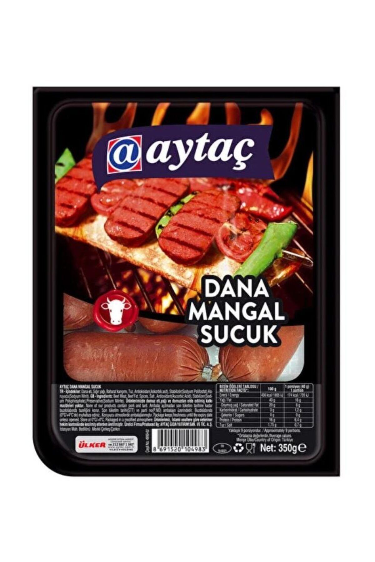 Aytaç Dana Mangal Fermente Sucuk 350 gr