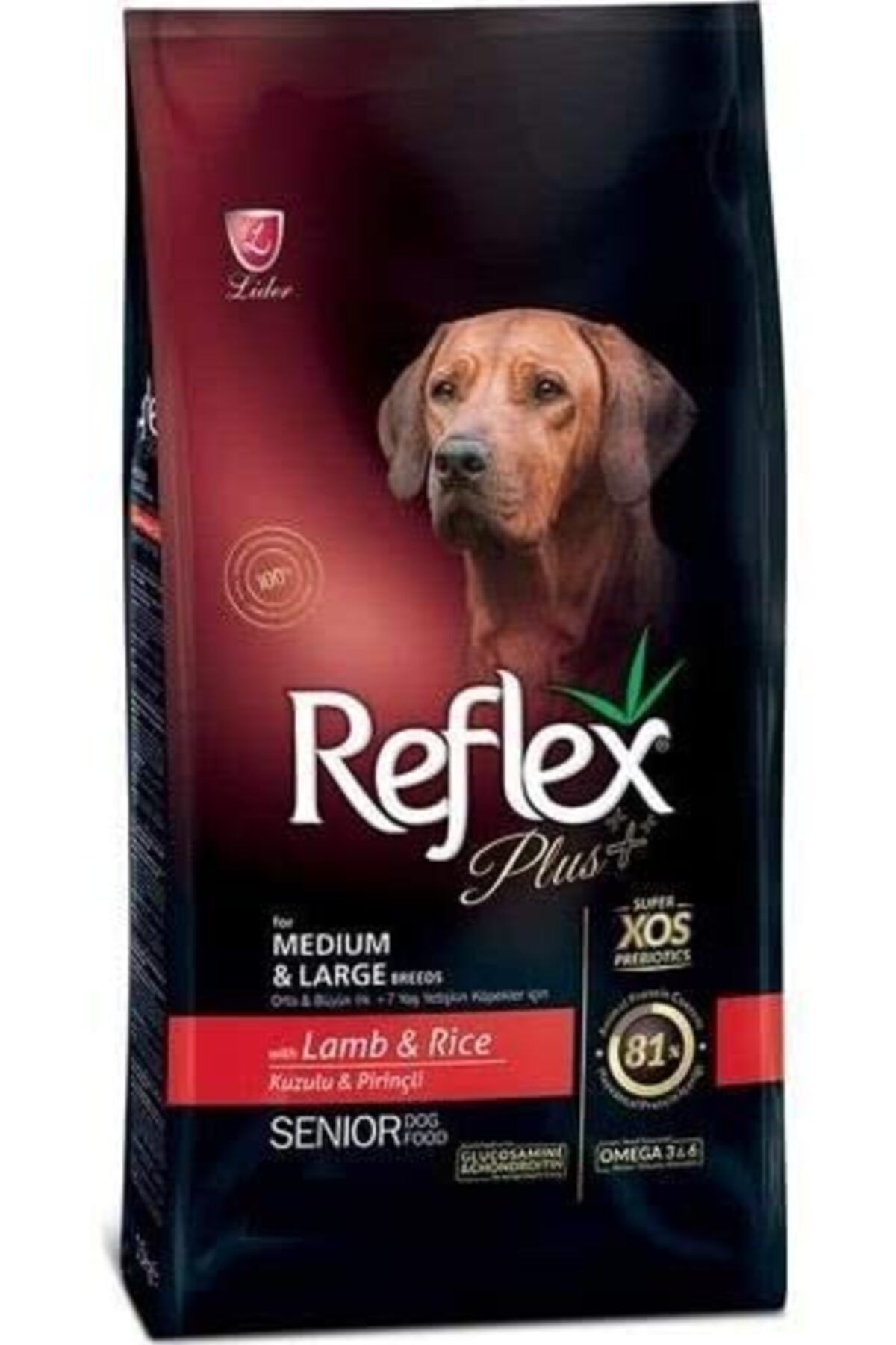 Reflex Orta Ve Büyük Irk Yavru Köpekler Için Kuzulu & Pirinçli Köpek Maması 15 Kg