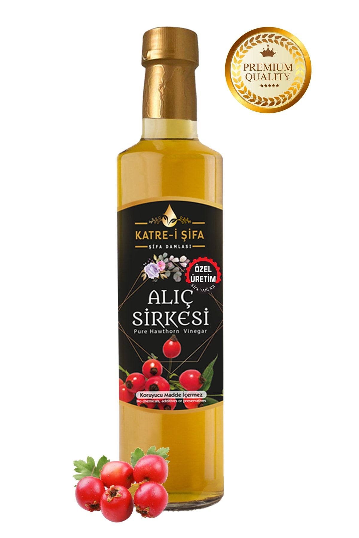 Katre-i Şifa Özel Üretim Doğal Katkısız Alıç Sirkesi - 250 ml