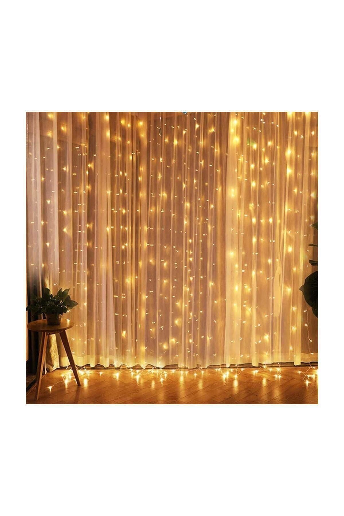 Magic Hobby Perde Led 2.5x2.5 Metre Gün Işığı - 320 Ledli 10 Saçaklı