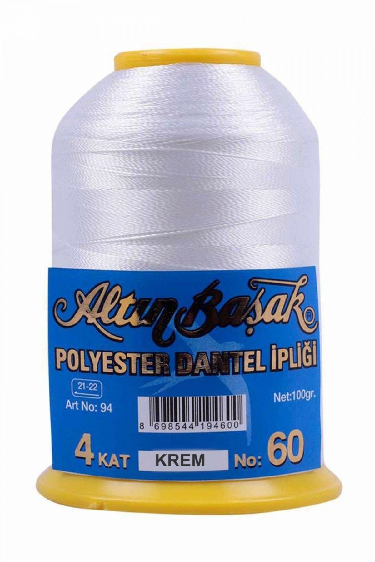 Altınbaşak Dantel Ipliği No60 4 Kat 100 gr Polyester