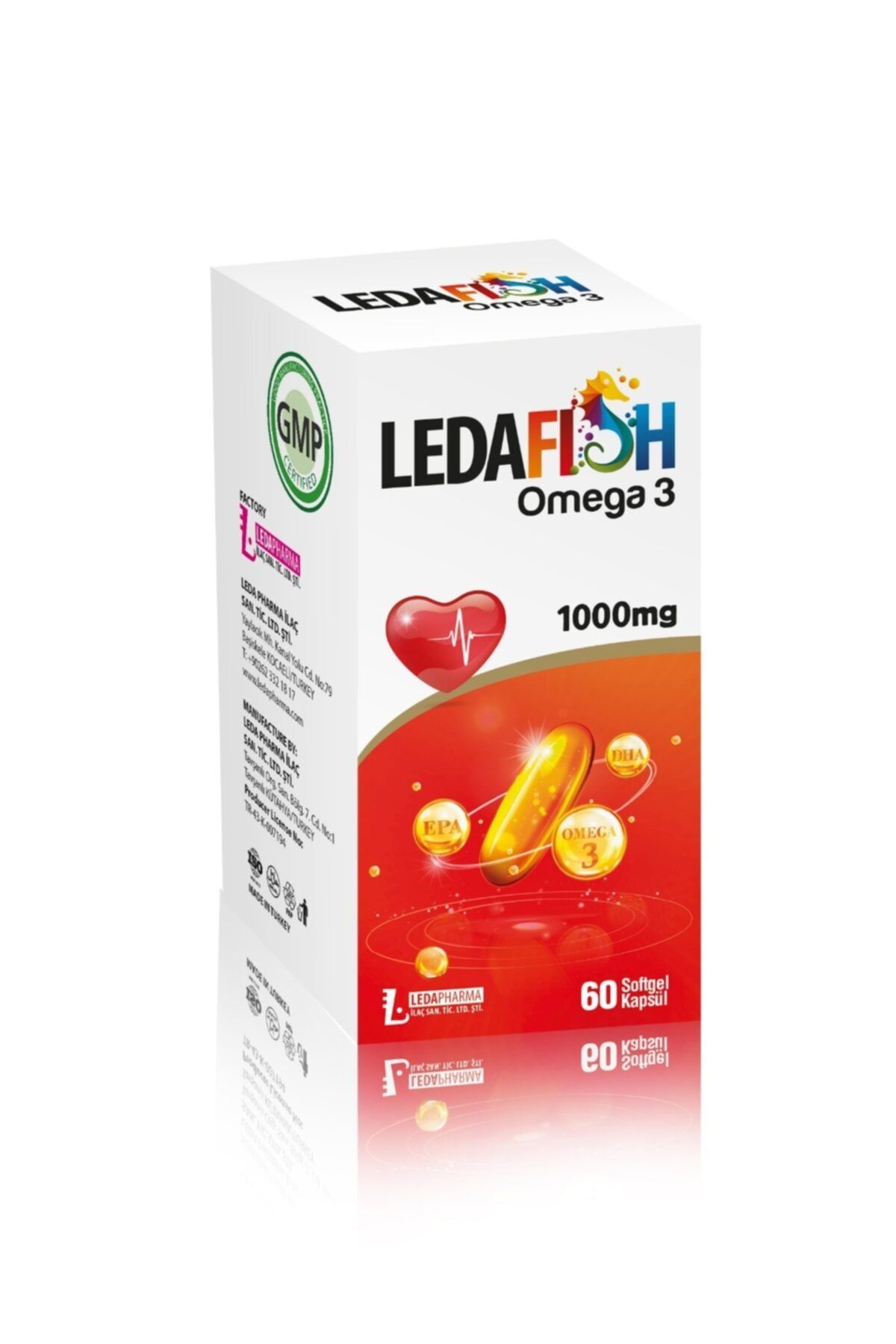 LedaPharma Ledafish Omega 3 Softjel 60 Kapsül