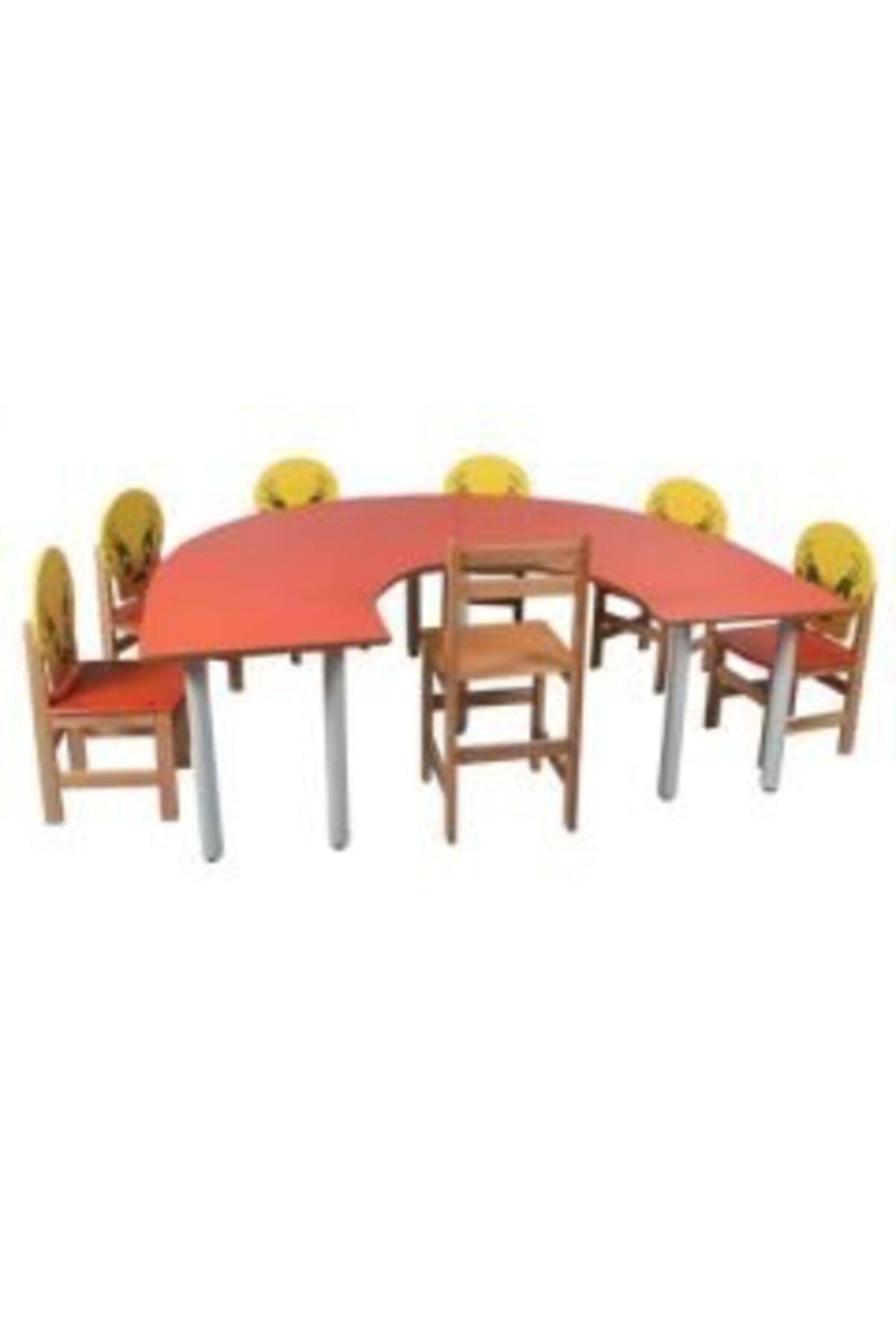 Laylay Anaokulu Çocuk Masası U Masa (MAVİ)