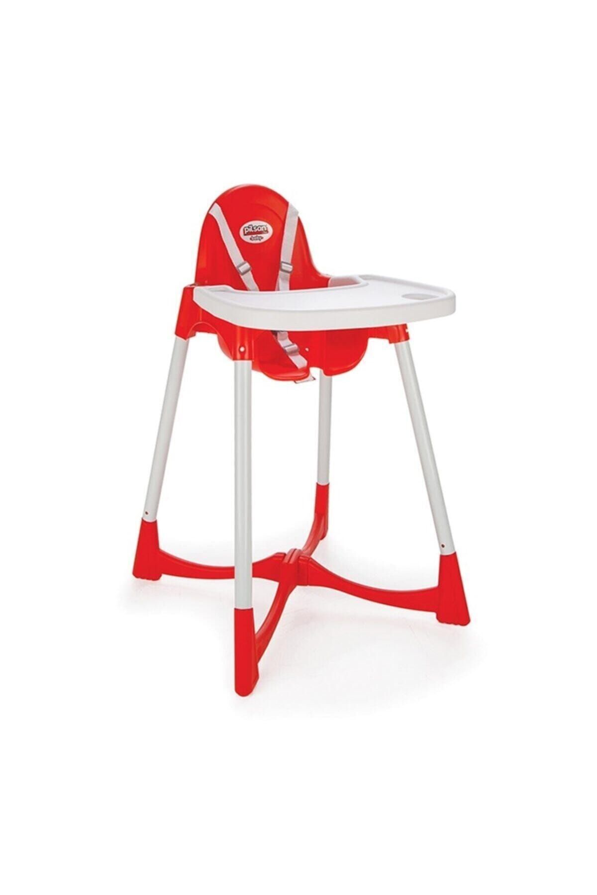 Genel Markalar Pilsan Pratik Bebek Mama Sandalyesi Kırmızı Beyaz Renk