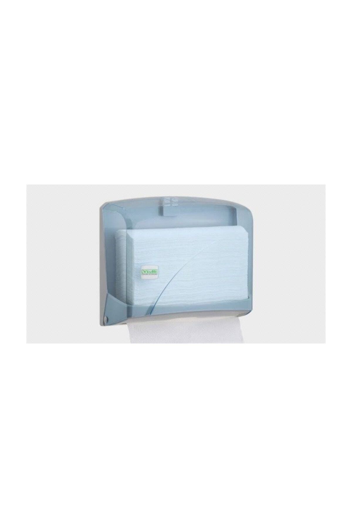 Vialli K1t Z Katlı Kağıt Havlu Dispenseri  Şeffaf-kapasite 200 Kağıt