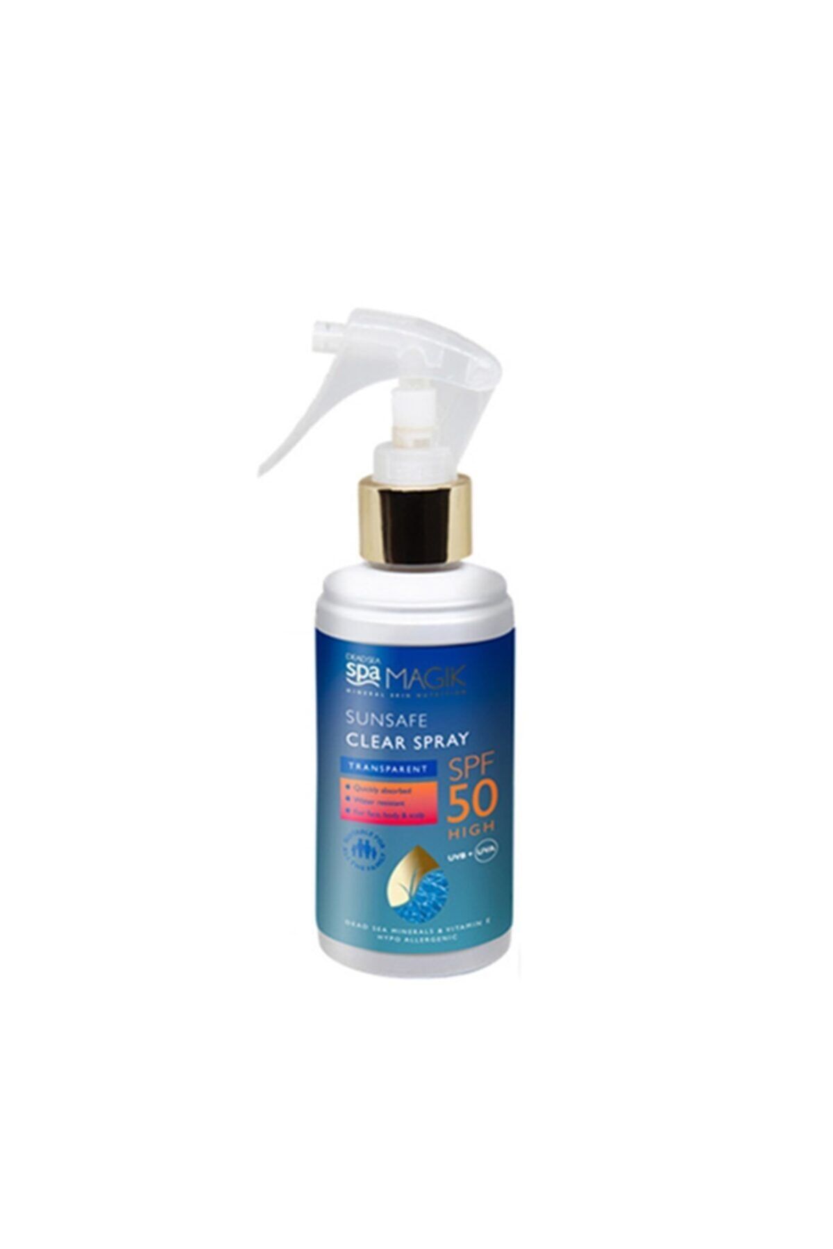 DEAD SEA spa MAGIK Sunsafe Clear Spray Spf50 150ml