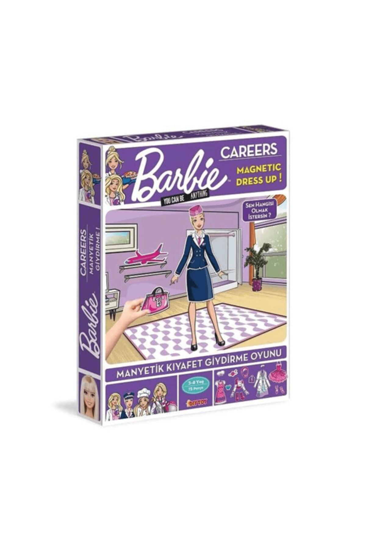 Mattel 1918 Dıytoy Barbie Careers Manyetik Kıyafet Giydirme Oyunu / 3-8 Yaş [byr]